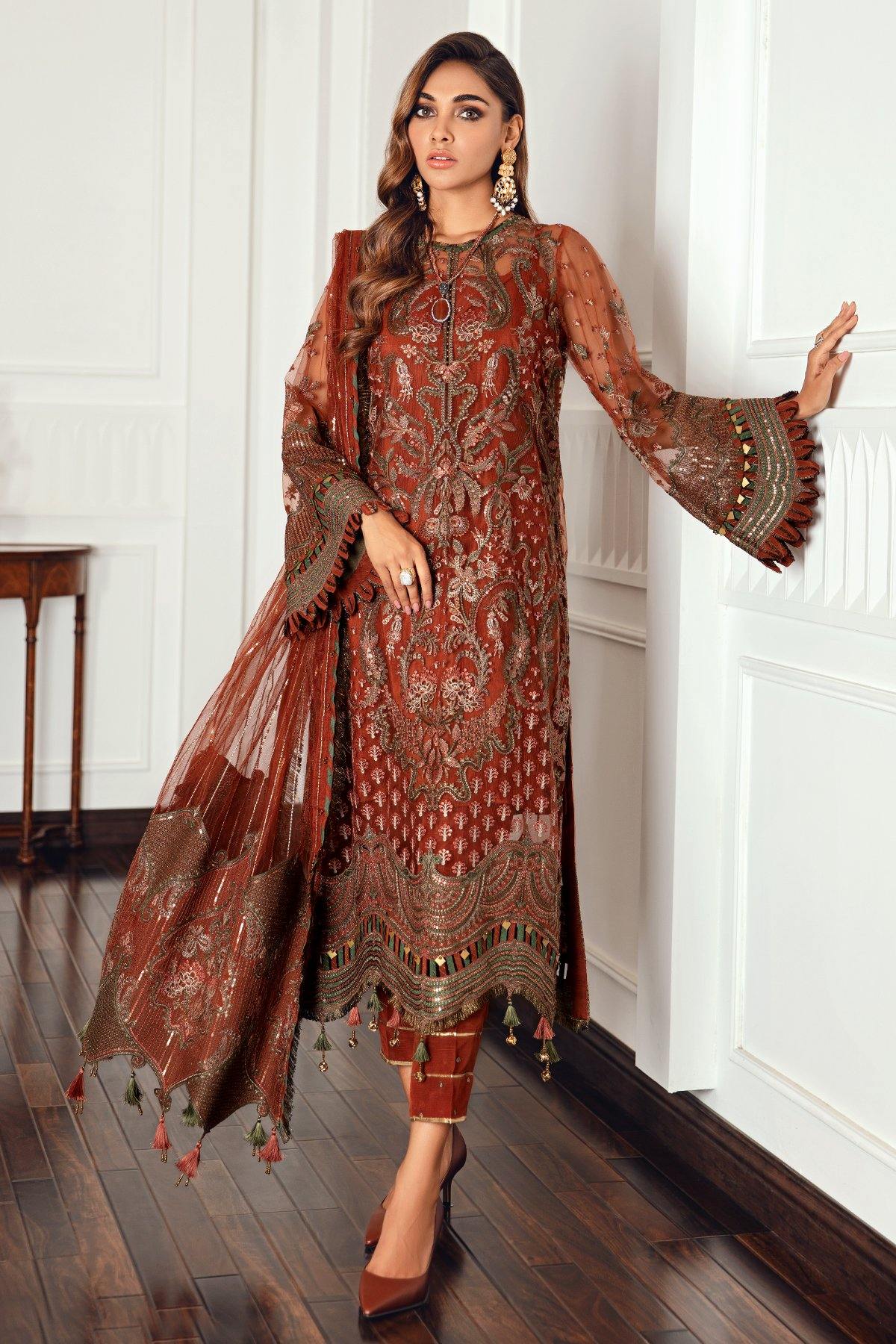 Shop JAZMIN | LUXURY FORMALS | EMBROIDERED NET UN-4018  with BIG discounts at Raz Ruya a women's clothing shop! Luxury Pakistani designer wear, featuring Sana Safinaz, Asim Jofa, and Maryum N Maria. Fast UK, USA, and Canada delivery. Don’t miss the end-of-year sale! WEB-STORE CLEARANCE, SALE 2024 GIVEAWAYS, DESIGENER BRANDS in UK, NEW YEARS SALE 2024! CHRISTMAS SALE, END OF YEAR SALE, CLOTHING STORES, BRIDAL SHOPS, DRESS STORES SALE, WOMEN'S CLOTHING STORE 2024