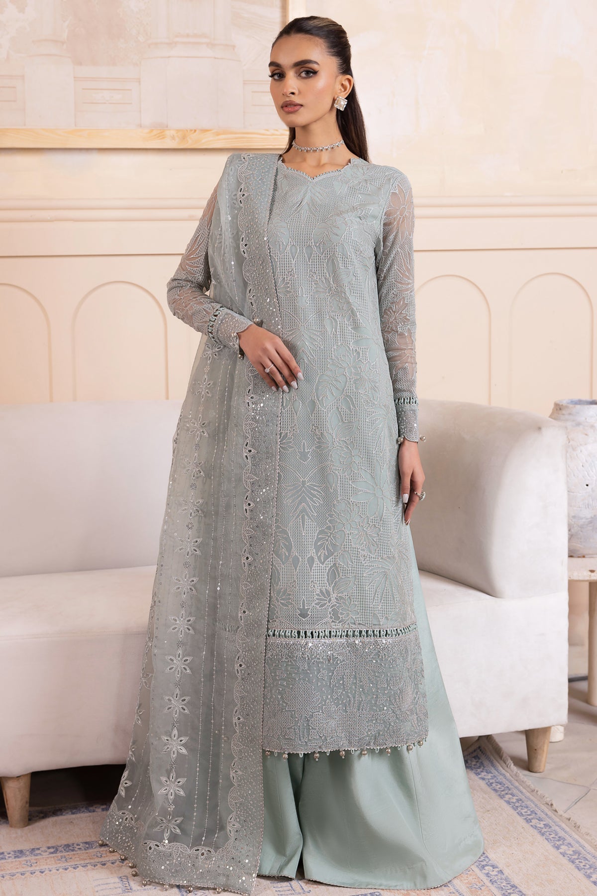 Shop JAZMIN | LUXURY FORMALS | EMBROIDERED CHIFFON UC-3043  with BIG discounts at Raz Ruya a women's clothing shop! Luxury Pakistani designer wear, featuring Sana Safinaz, Asim Jofa, and Maryum N Maria. Fast UK, USA, and Canada delivery. Don’t miss the end-of-year sale! WEB-STORE CLEARANCE, SALE 2024 GIVEAWAYS, DESIGENER BRANDS in UK, NEW YEARS SALE 2024! CHRISTMAS SALE, END OF YEAR SALE, CLOTHING STORES, BRIDAL SHOPS, DRESS STORES SALE, WOMEN'S CLOTHING STORE 2024