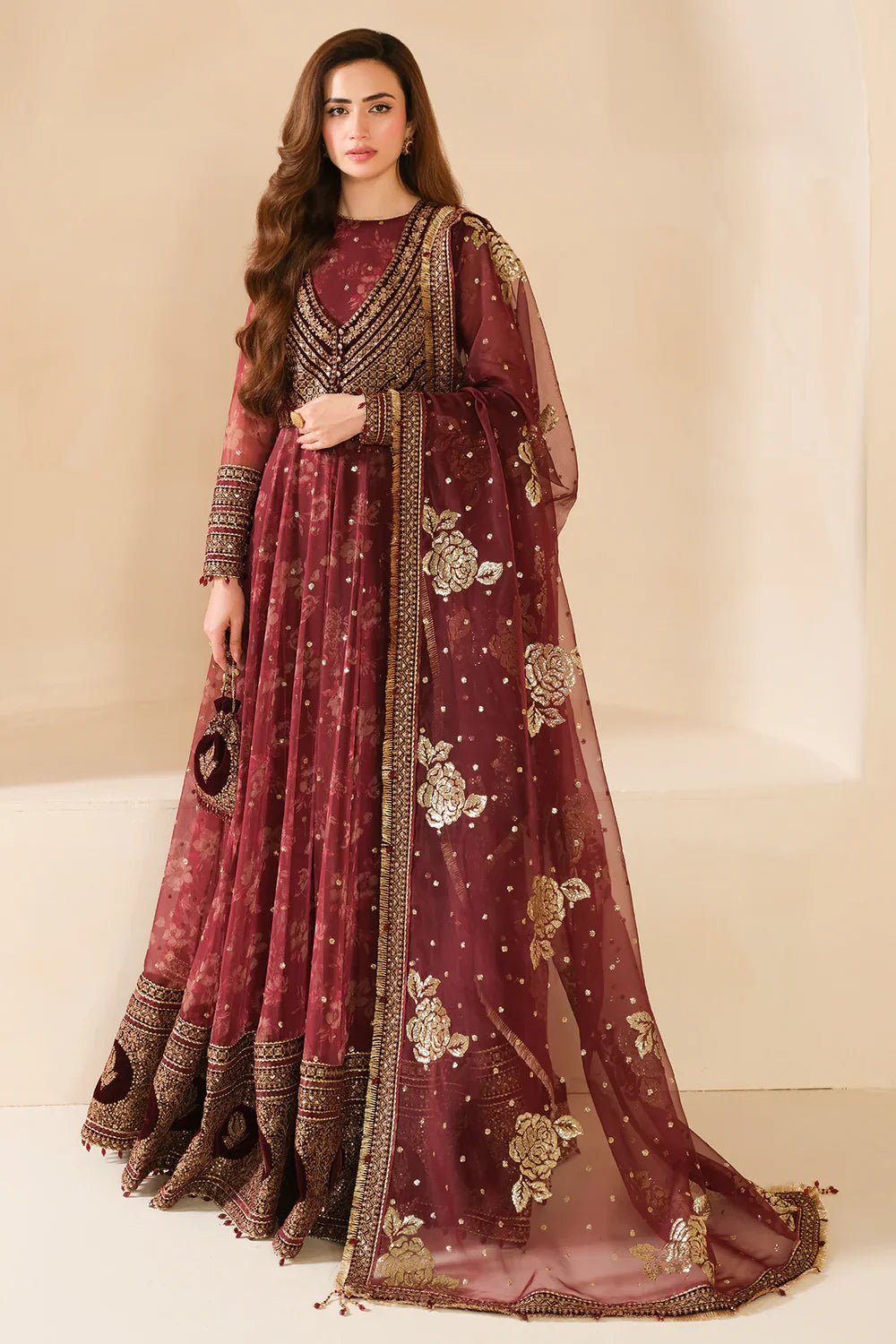 Shop JAZMIN Velvet Formal VF-2033 at Raz Ruya! Huge discounts on luxury Pakistani designer wear. Fast delivery to UK, USA & Canada. End-of-Year & New Year Sale!